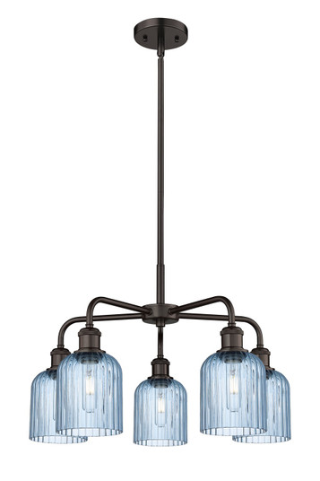 Downtown Urban Five Light Chandelier in Oil Rubbed Bronze (405|516-5CR-OB-G559-5BL)