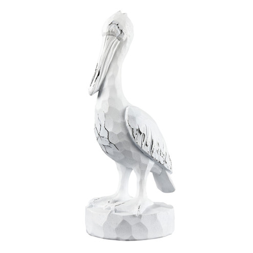 Carved Pelican Ornamental Accessory in Weathered White (45|S0037-12252)