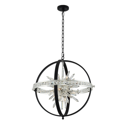 Angelo Ten Light Pendant in Matte Black w/ Polished Silver (238|033651-050-FR001)