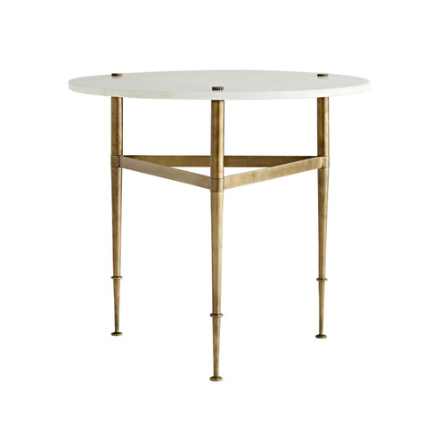 Brittney End Table in White Marble (314|4771)