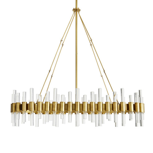 Haskell Ten Light Chandelier in Antique Brass (314|89130)