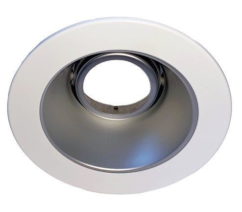 Adjustable Trim in Matte White w/ Anodized Aluminum (459|R4-421MWAA)