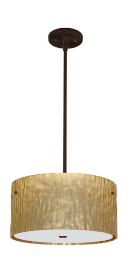 Tamburo Three Light Pendant in Bronze (74|1KT-4008GS-BR)