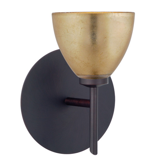 Divi One Light Wall Sconce in Bronze (74|1SW-1758GF-BR)