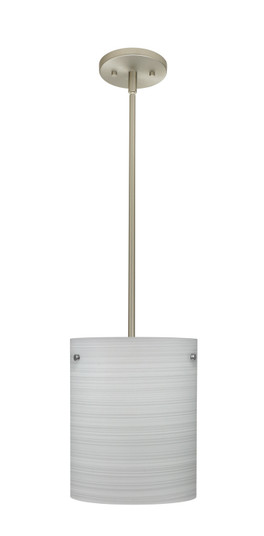 Tamburo One Light Pendant in Satin Nickel (74|1TT-4006KR-LED-SN)