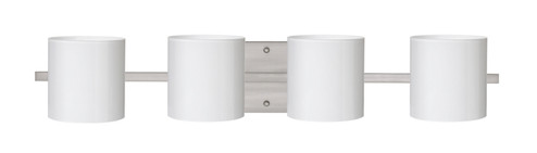 Pogo Four Light Wall Sconce in Satin Nickel (74|4WS-718006-SN)