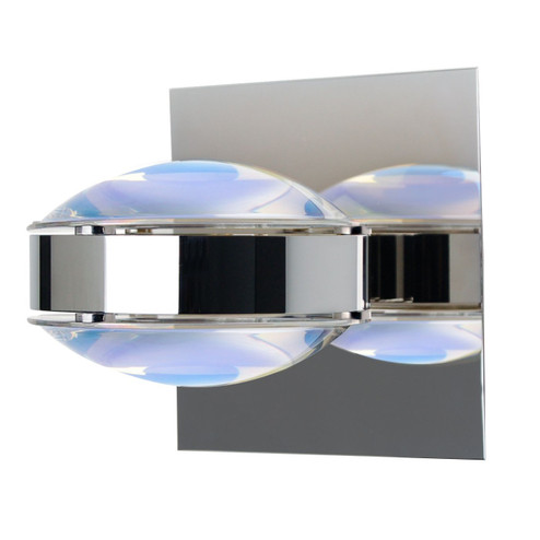 Optos One Light Wall Sconce in Chrome (74|OPTOS1W-WDWD-CR)