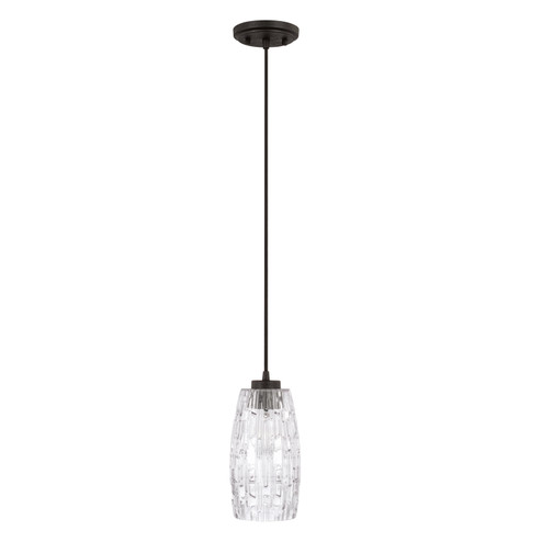 Casper One Light Pendant in Black Iron (65|328611BI-450)