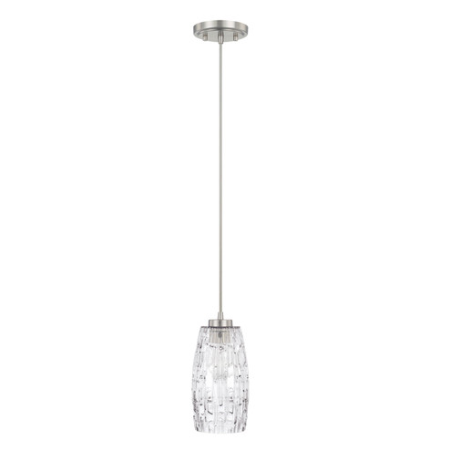 Casper One Light Pendant in Brushed Nickel (65|328611BN-450)