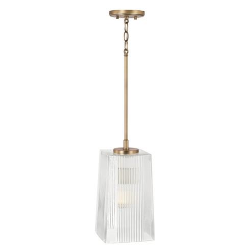 Lexi One Light Pendant in Aged Brass (65|341711AD)