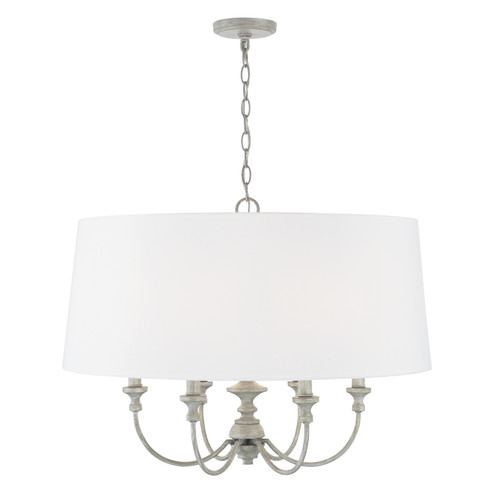 Penelope Six Light Pendant in Painted Grey (65|343061PY)