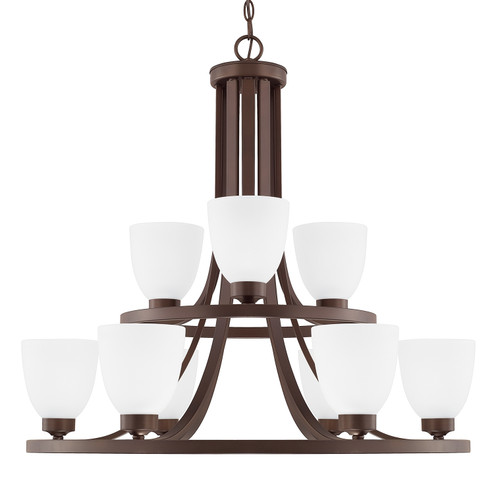 Jameson Nine Light Chandelier in Bronze (65|414391BZ-333)