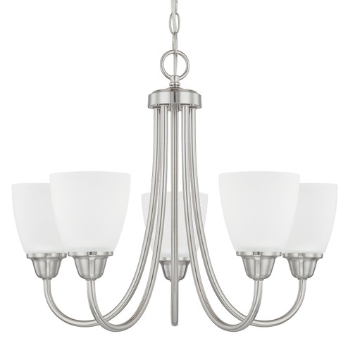 Trenton Five Light Chandelier in Brushed Nickel (65|415151BN-337)