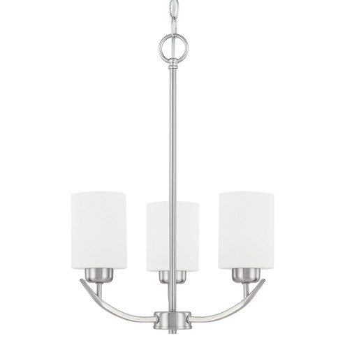 Dixon Three Light Chandelier in Brushed Nickel (65|415231BN-338)