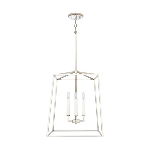 Thea Four Light Foyer Pendant in Polished Nickel (65|537642PN)