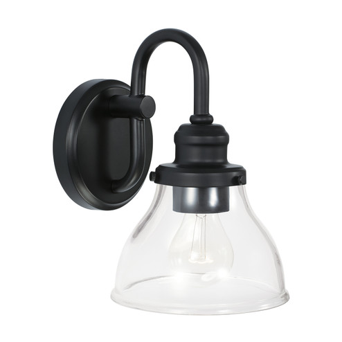 Baxter One Light Wall Sconce in Matte Black (65|8301MB-461)