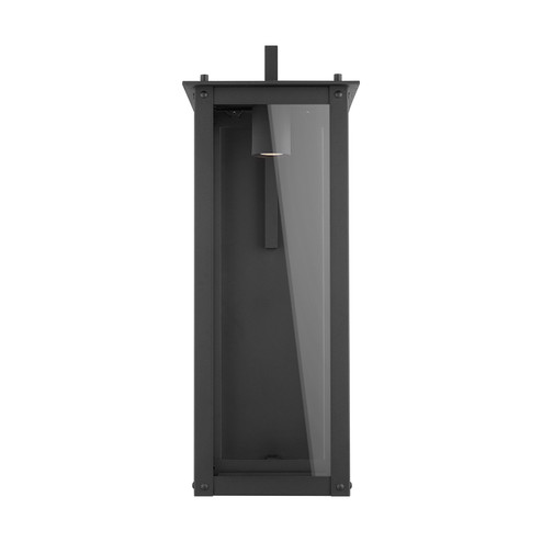 Hunt One Light Outdoor Wall Lantern in Black (65|934641BK-GL)