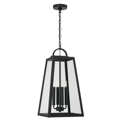 Leighton Four Light Outdoor Hanging Lantern in Black (65|943744BK)