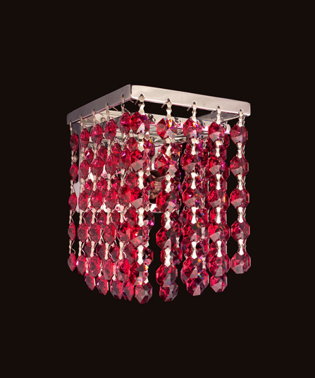 Bedazzle One Light Wall Sconce in Chrome (92|16102 SMK)