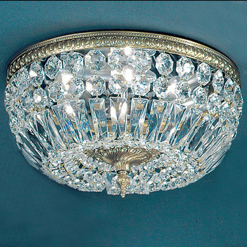 Crystal Baskets Three Light Flush/Semi-Flush Mount in Chrome (92|52314 CH I)