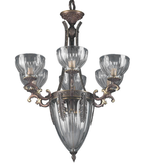 Warsaw Nine Light Chandelier in Roman Bronze (92|55437 RB)