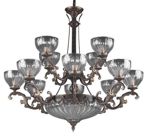 Warsaw 14 Light Chandelier in Roman Bronze (92|55438 RB)