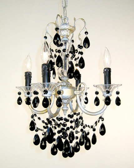 Via Venteo Four Light Mini Chandelier in Champagne Pearl (92|57004 CHP CBK)