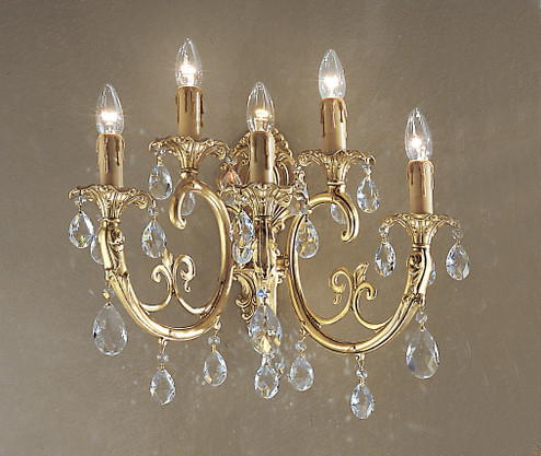 Princeton Five Light Wall Sconce in Gold Plate (92|5705 G C)