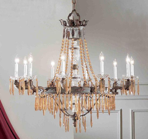 Duchess Ten Light Chandelier in Aged Bronze (92|57310 AGB I)