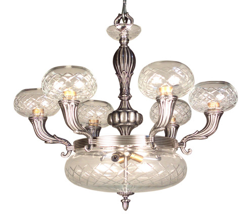 Chatham Eight Light Chandelier in Millennium Silver (92|57326 MS)