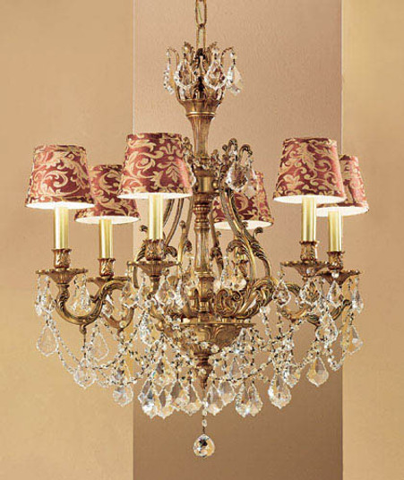 Majestic Imperial Six Light Chandelier in Aged Bronze (92|57356 AGB CGT)