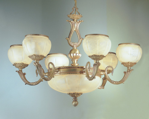 Alexandria II Nine Light Chandelier in Satin Bronze w/Brown Patina (92|69506 SBB)