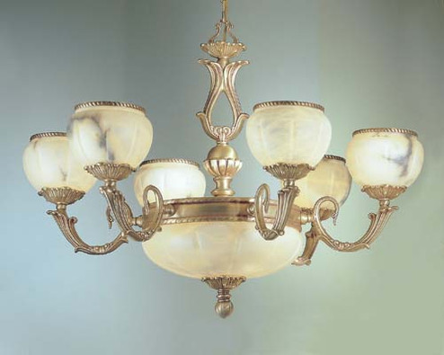 Alexandria I Nine Light Chandelier in Satin Bronze w/Brown Patina (92|69606 SBB)