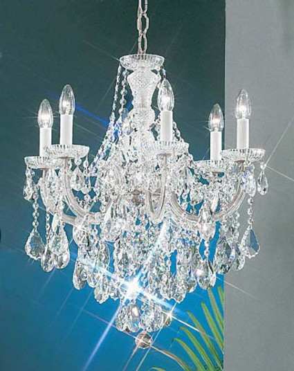 Maria Theresa Six Light Chandelier in Chrome (92|8121 CH C)