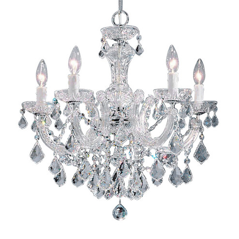 Rialto Traditional Five Light Chandelier in Chrome (92|8345 CH CP)