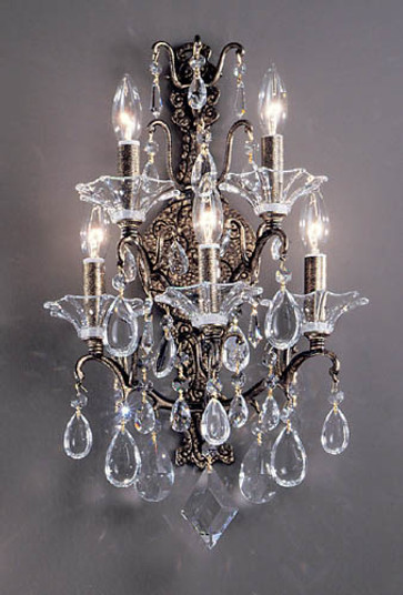 Garden of Versailles Five Light Chandelier in Antique Bronze with Gold Patina (92|9055 ABG C)