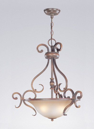 Eagle Pointe Three Light Pendant in Hand Rubbed Mahogany (92|92233 HRM)