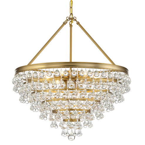 Calypso Eight Light Chandelier in Vibrant Gold (60|137-VG)