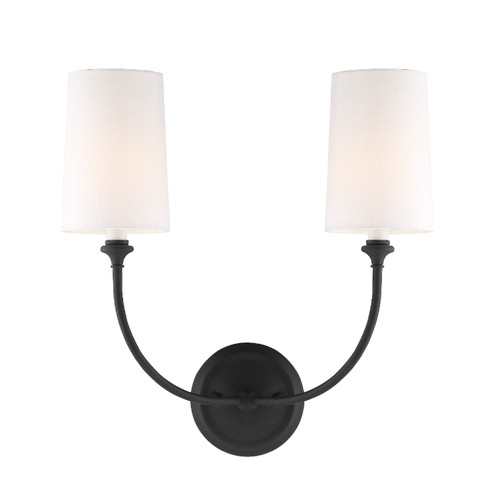 Sylvan Two Light Wall Sconce in Black Forged (60|2242-BF)