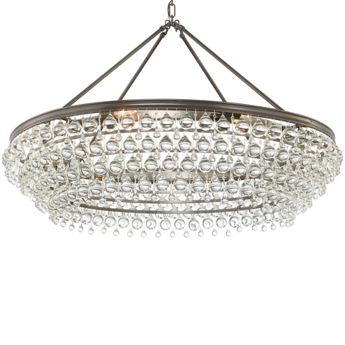 Calypso Eight Light Chandelier in Vibrant Bronze (60|278-VZ)