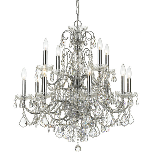 Imperial 12 Light Chandelier in Polished Chrome (60|3228-CH-CL-S)