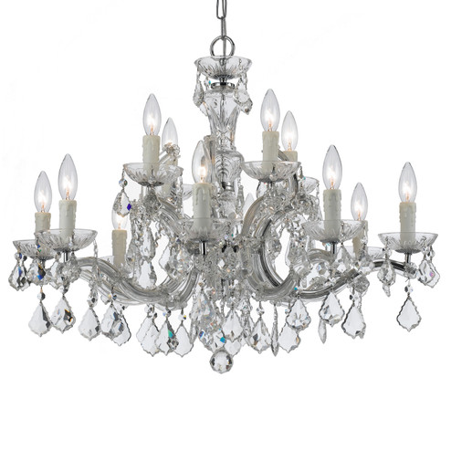 Maria Theresa 12 Light Chandelier in Polished Chrome (60|4379-CH-CL-I)