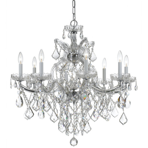 Maria Theresa Nine Light Chandelier in Polished Chrome (60|4409-CH-CL-SAQ)