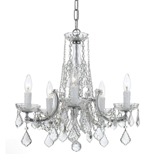 Maria Theresa Five Light Chandelier in Polished Chrome (60|4576-CH-CL-MWP)
