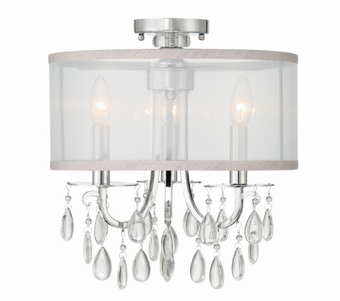Hampton Three Light Semi Flush Mount in Polished Chrome (60|5623-CH_CEILING) Hampton Three Light Semi Flush Mount in Polished Chrome (60|5623-CH_CEILING)