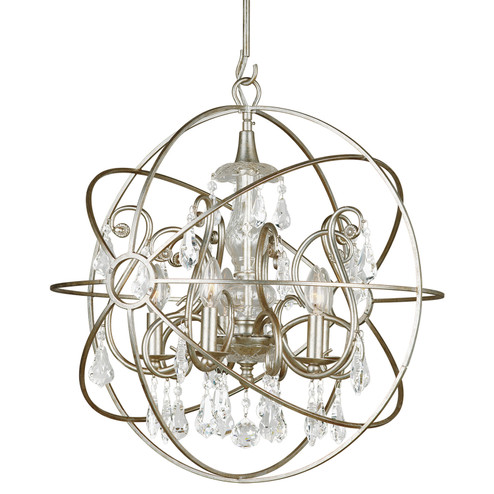 Solaris Five Light Chandelier in Olde Silver (60|9026-OS-CL-S)