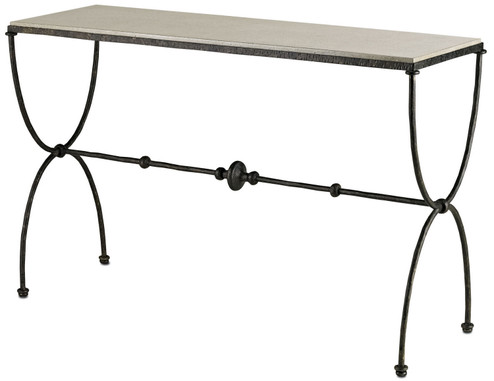 Agora Console Table in Rustic Bronze/Polished Concrete (142|4142)