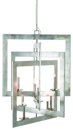 Middleton Eight Light Chandelier in Contemporary Silver Leaf (142|9000-0352)