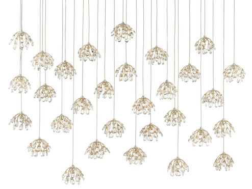 Crystal 30 Light Pendant in Crystal/ Contemporary Silver Leaf (142|9000-0672)