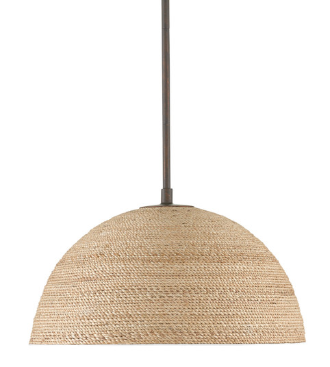 Tobago One Light Pendant in Bronze Gold/Sugar White/Natural Rope (142|9000-0790)